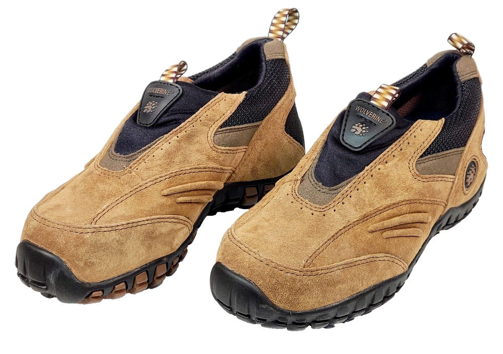 Wolverine Steel Toe Slip-On Shoes Women's Size 5W Sandstone T-MAX 04545 NEW
